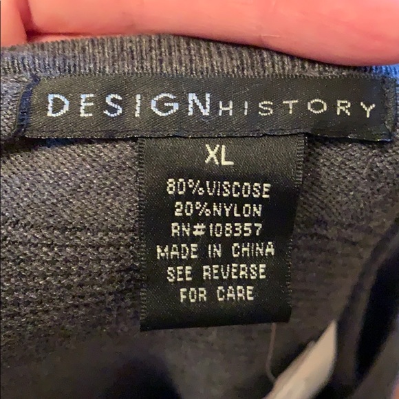 Gray and White Sweater Dress - Picture 5 of 5